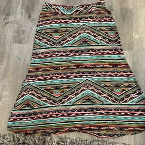 Multicolor Geometric Patterned Women's Skirt size small
